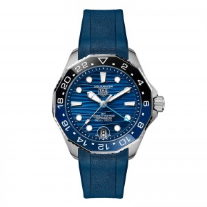 TAG Heuer aquaracer professional 300 gmt 42mm herreklokke blå gummi WBP5114.FT6259